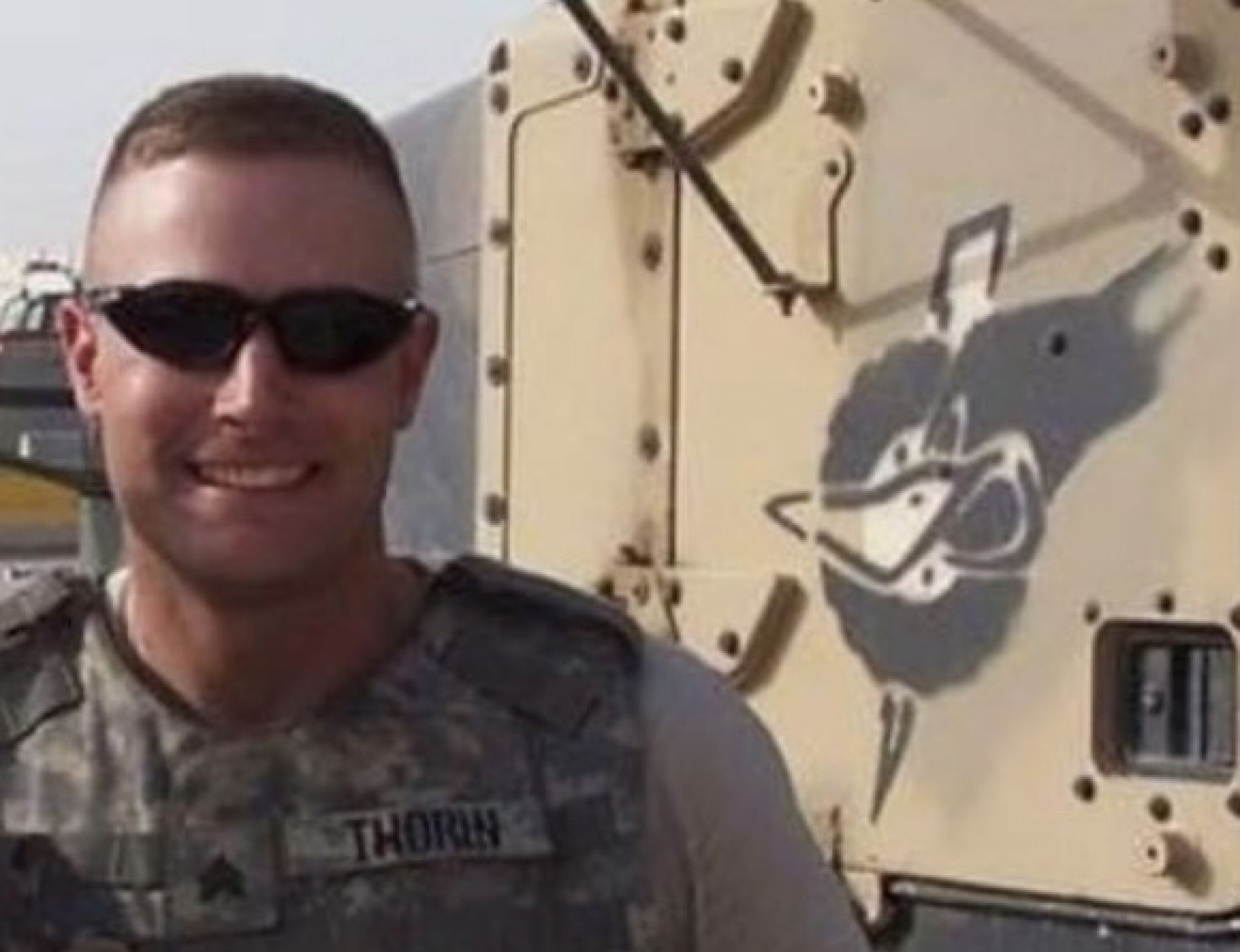 Photo: Sergeant Michael Thorin, US Army/Alabama National Guard during one of his deployments in Iraq